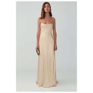 Fame and Partners Strappy Draped Gown